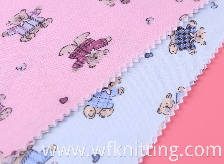 Cute Bear Digital Printed Fabric